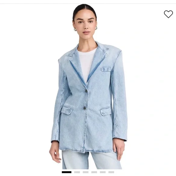 Oak & Acorn Light Blue Denim Women's Blazer - Picture 2 of 14